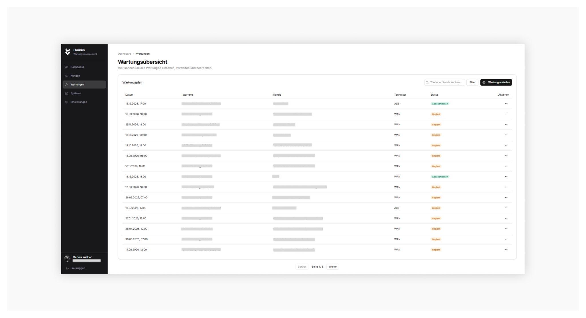 Von Excel zum eigenen Wartungsmanagement-System